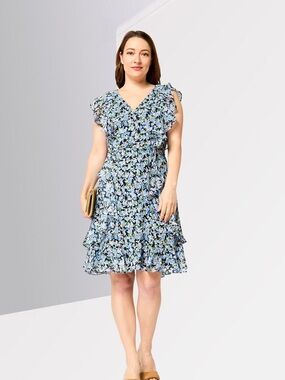 Tommy Hilfiger Floral Ruffle Dress  | Garden | Cottagecore | Spring Wedding
